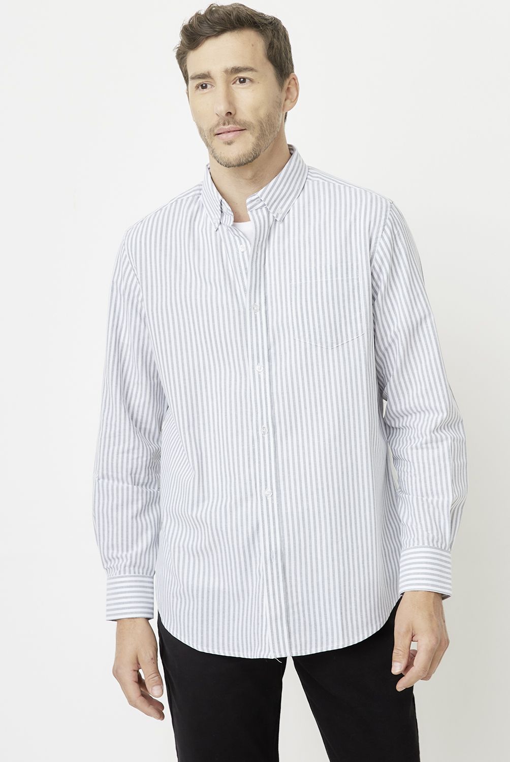 NEWPORT - Camisa Manga Larga Algodón Hombre Newport