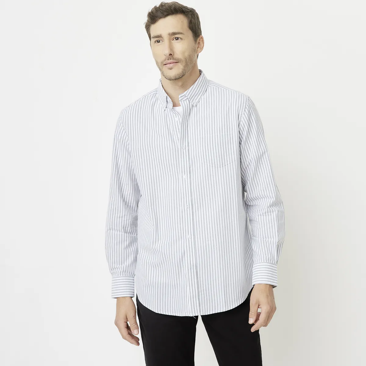 NEWPORT - Camisa Manga Larga Algodón Hombre Newport