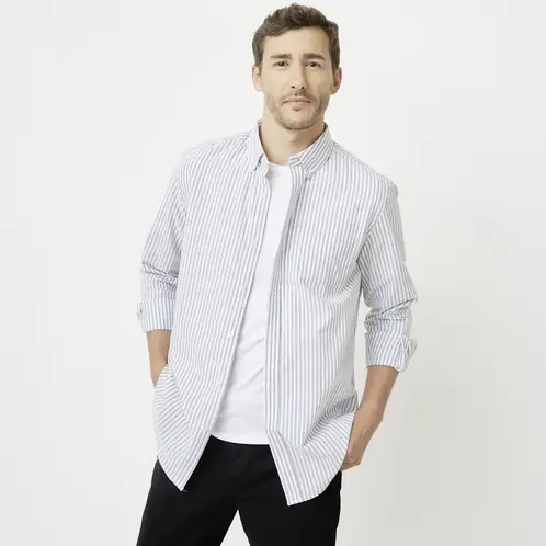 NEWPORT - Camisa Manga Larga Algodón Hombre