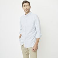 Camisa Manga Larga Algodón Hombre