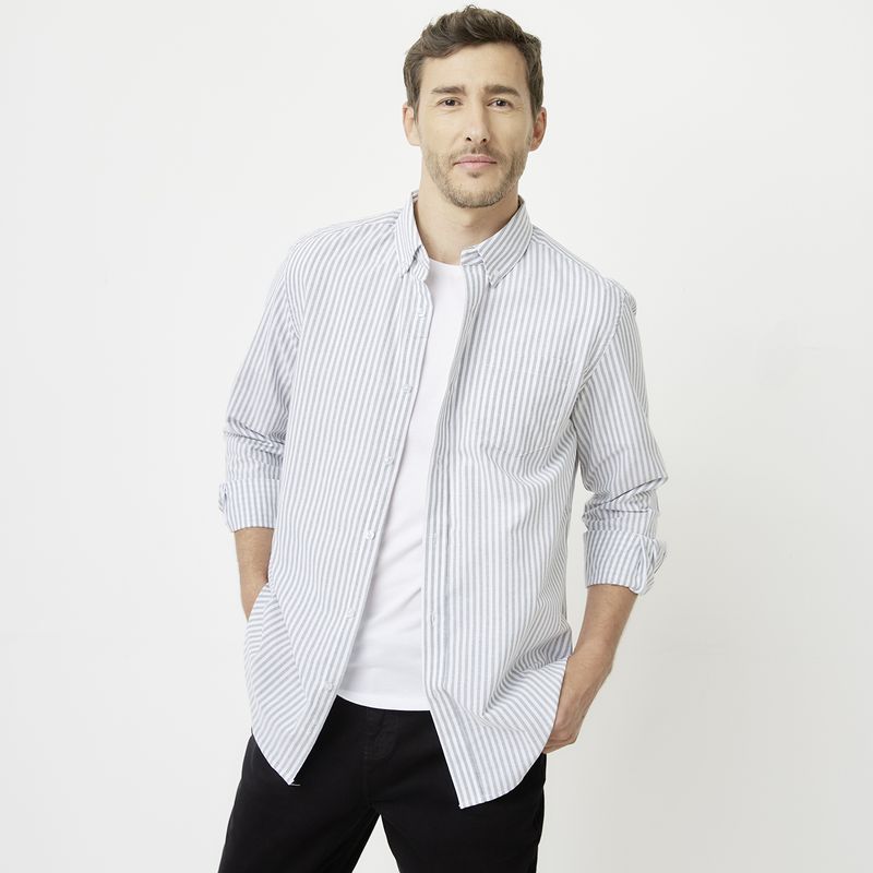 NEWPORT - Camisa Manga Larga Algodón Hombre Newport