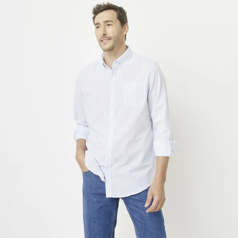 NEWPORT - Camisa Manga Larga Algodón Hombre Newport