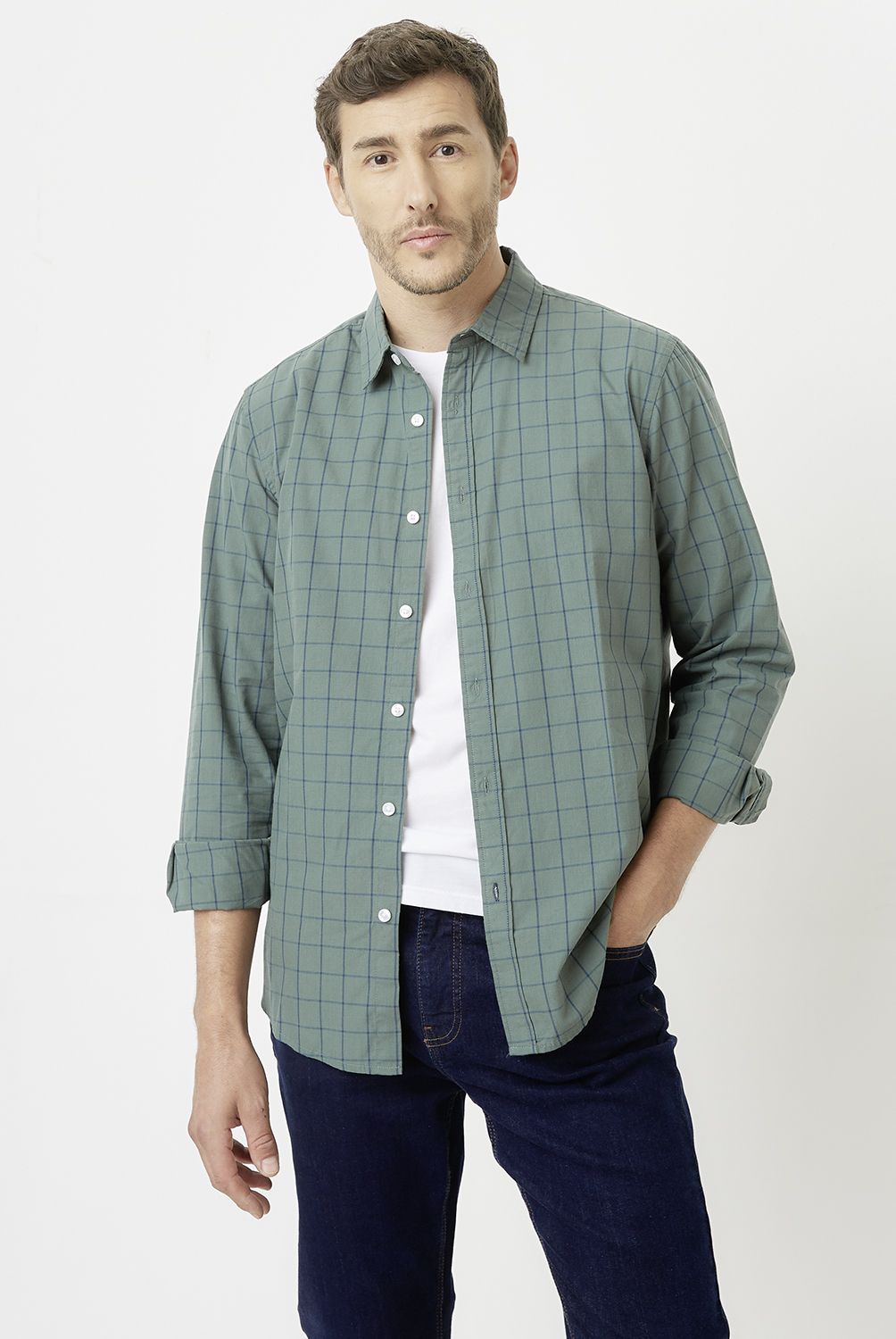 NEWPORT - Camisa Casual Manga Larga Hombre Newport