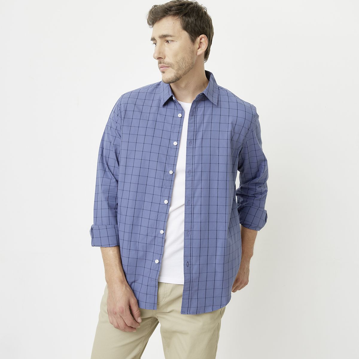 NEWPORT - Camisa Casual Manga Larga Hombre Newport