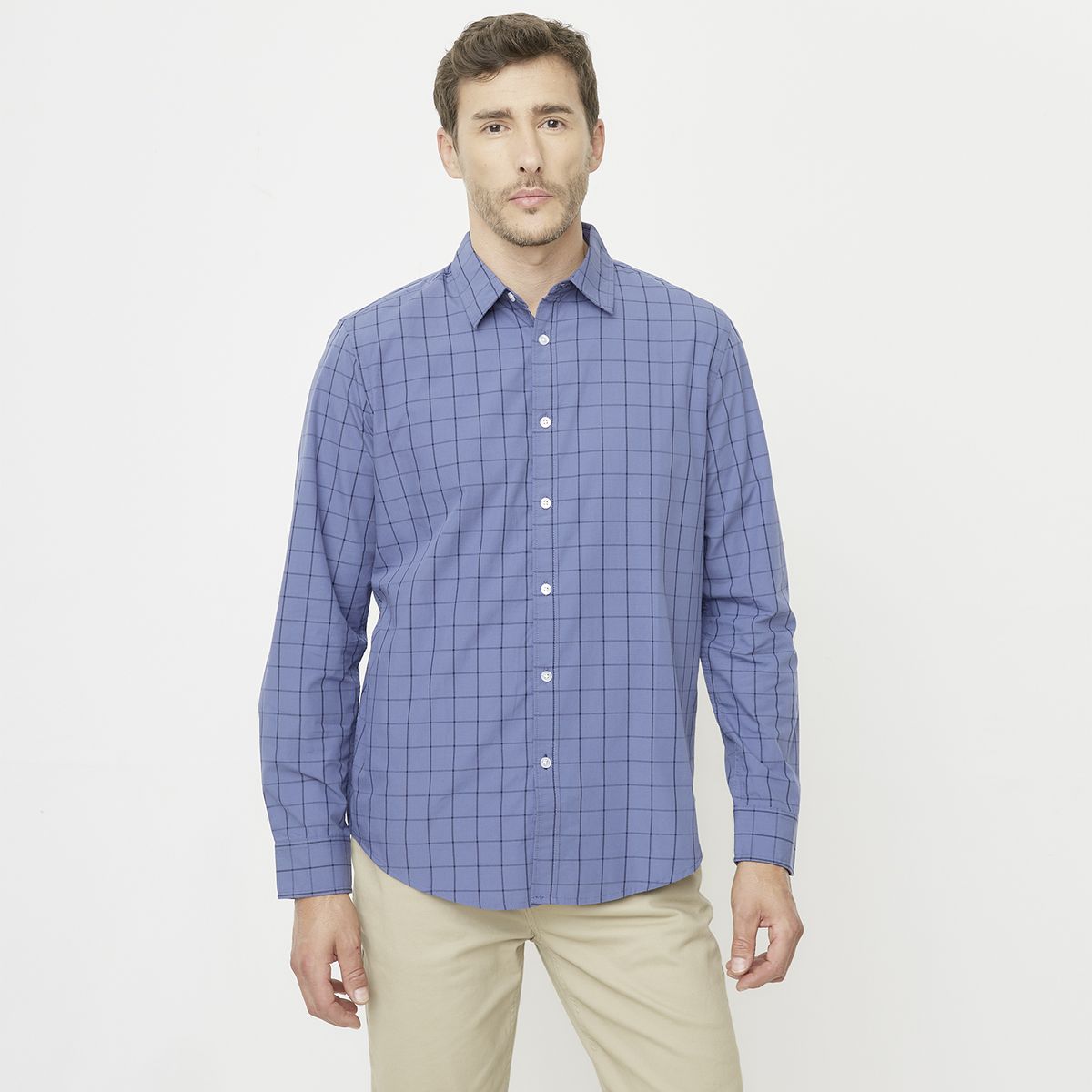 NEWPORT - Camisa Casual Manga Larga Hombre Newport