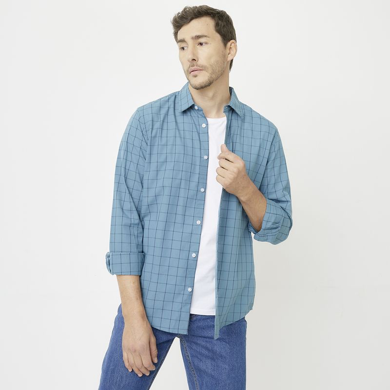 NEWPORT - Camisa Casual Manga Larga Hombre Newport