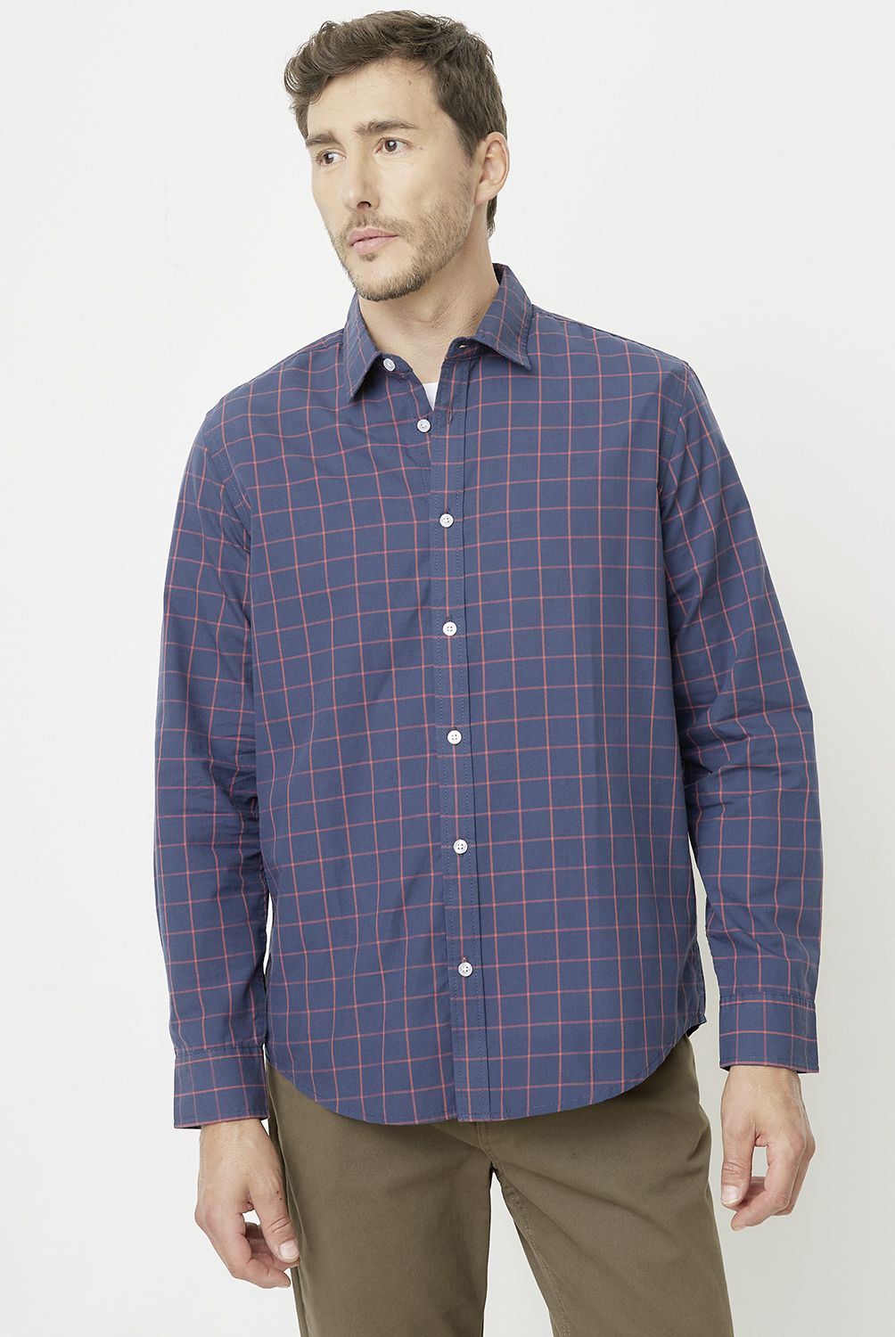 NEWPORT - Camisa Casual Manga Larga Hombre Newport