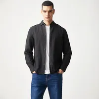 Camisa Manga Larga Lino Hombre