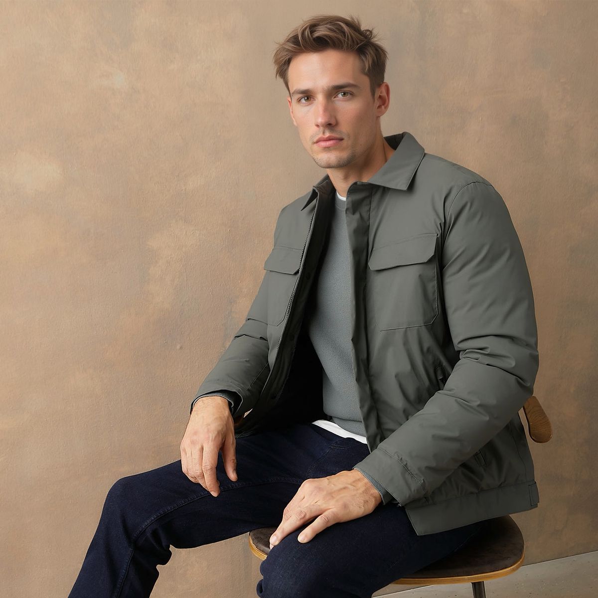 WOLF&HANK - Chaqueta Casual Hombre Wolf&Hank