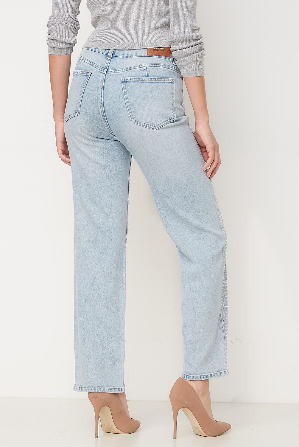 MOSSIMO - Jeans Straight Tiro Medio Mujer Mossimo