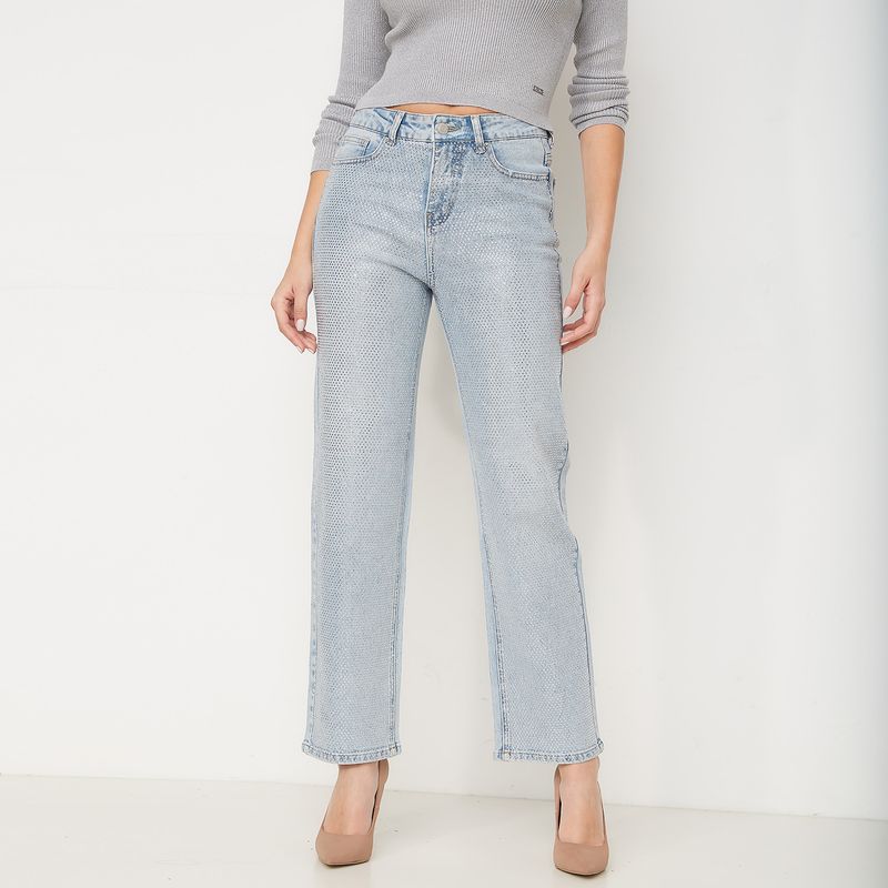 MOSSIMO - Jeans Straight Tiro Medio Mujer Mossimo