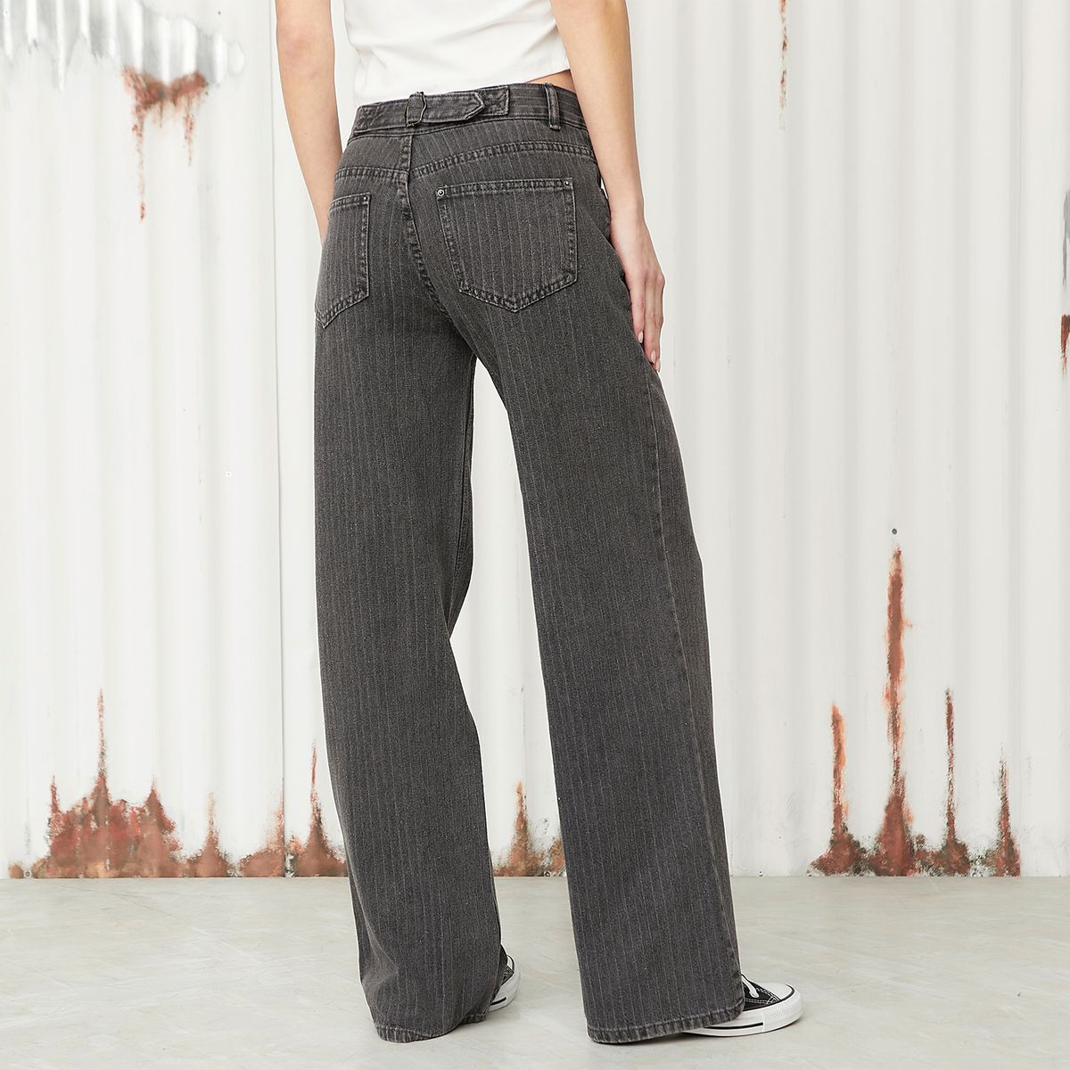 AMERICANINO - Jeans Straight Tiro Alto Mujer Americanino