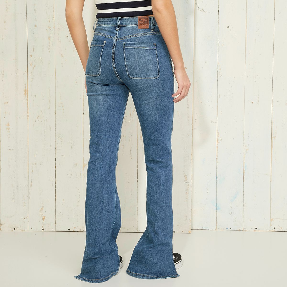 DOO AUSTRALIA - Jeans Flare Tiro Medio Mujer Doo Australia