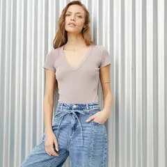 AMERICANINO - Body Manga Corta Algodón Mujer