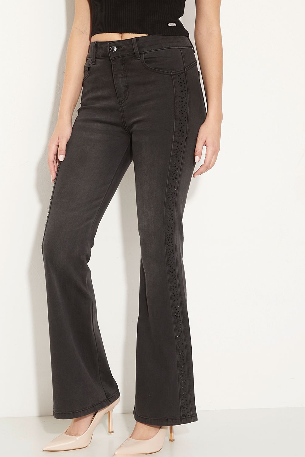 MOSSIMO - Jeans Flare Tiro Medio Mujer Mossimo