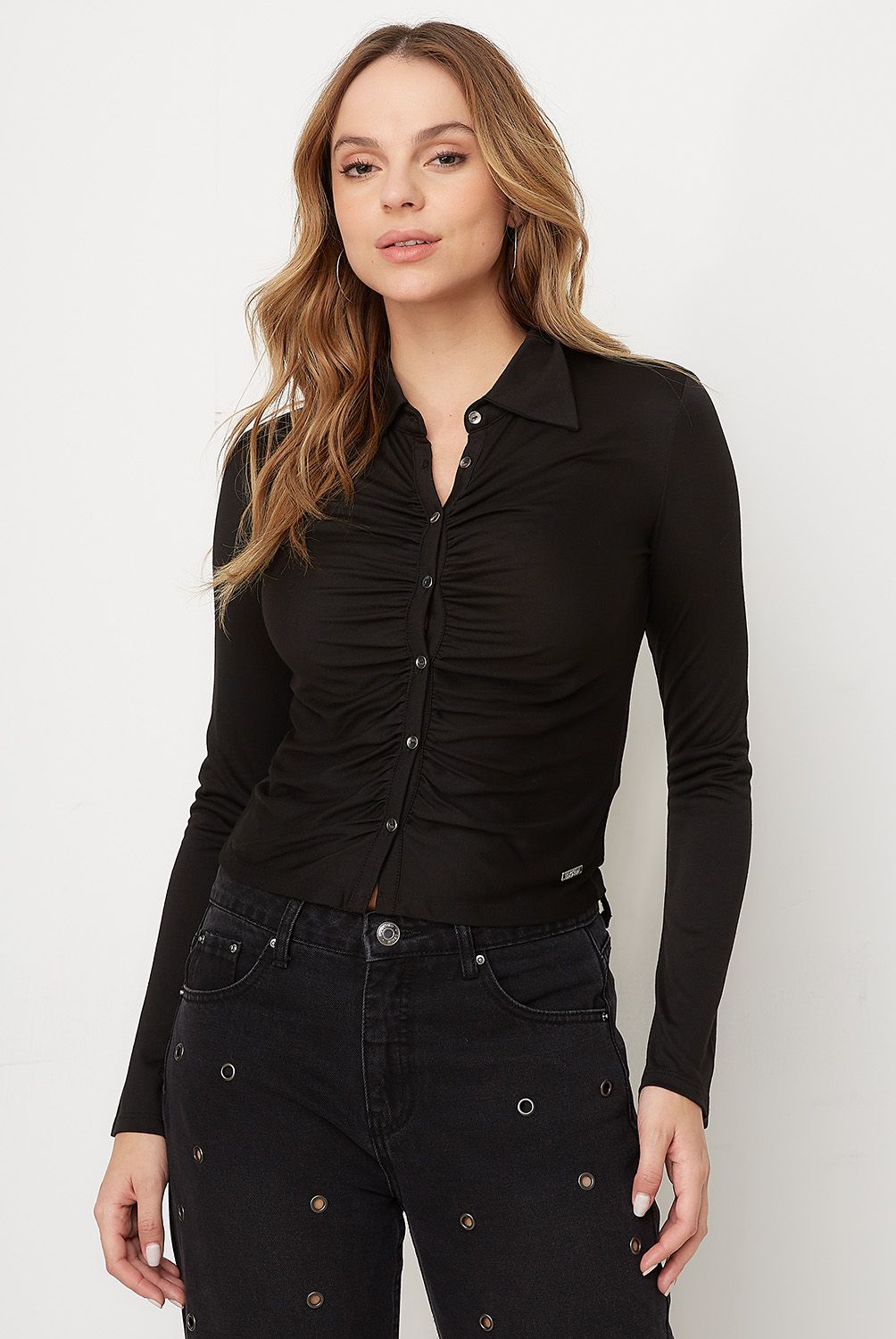 MOSSIMO - Polera Manga Larga Mujer Mossimo