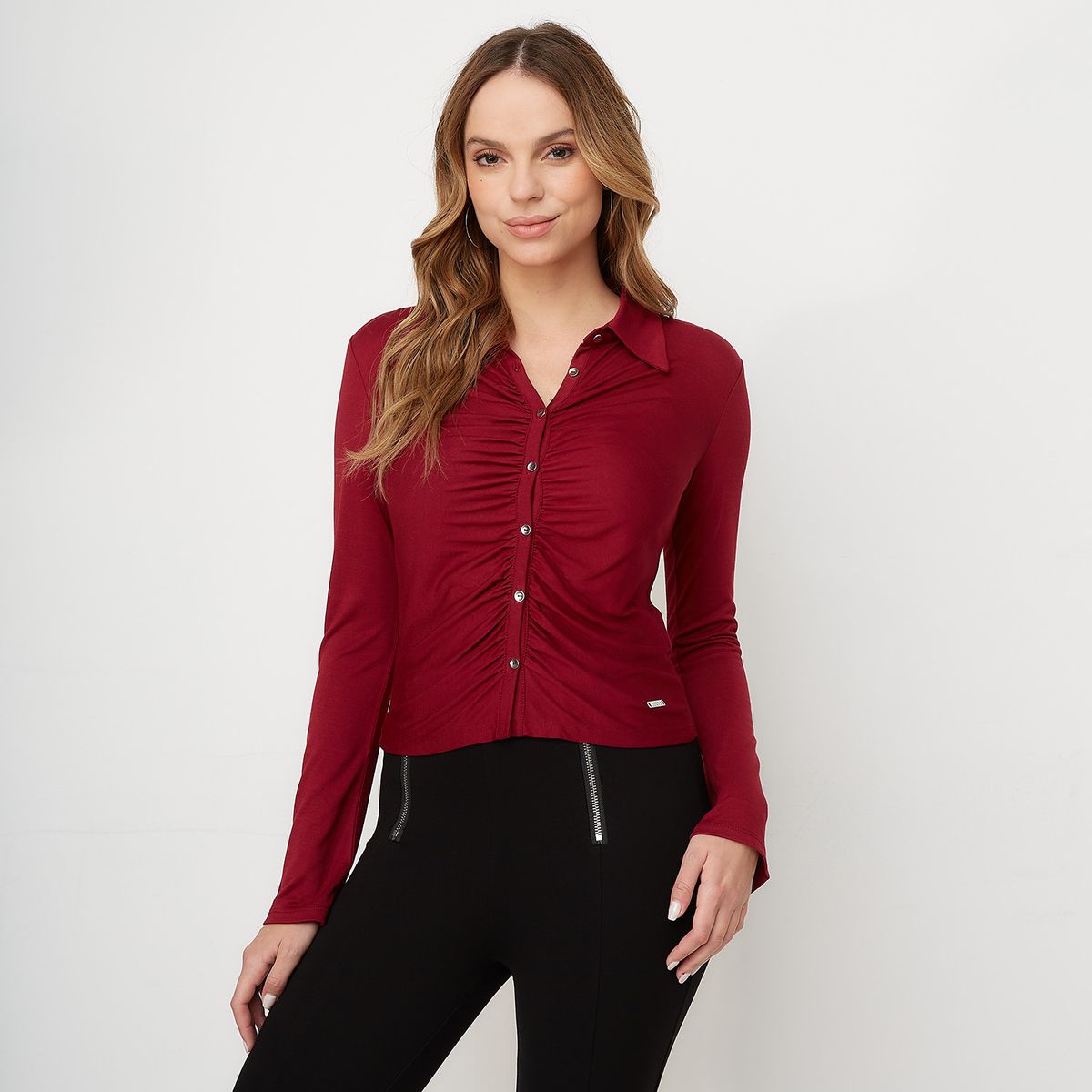 MOSSIMO - Polera Manga Larga Mujer Mossimo
