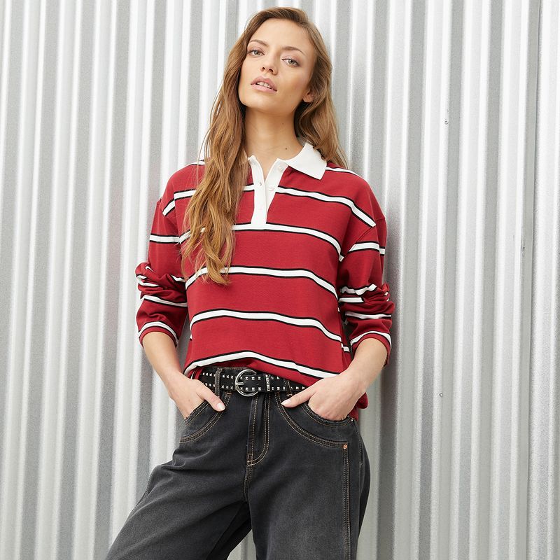 AMERICANINO - BLUSA LISA ML Y CV1POA116G