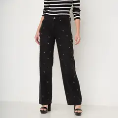 MOSSIMO - Jeans Straight Tiro Alto Mujer