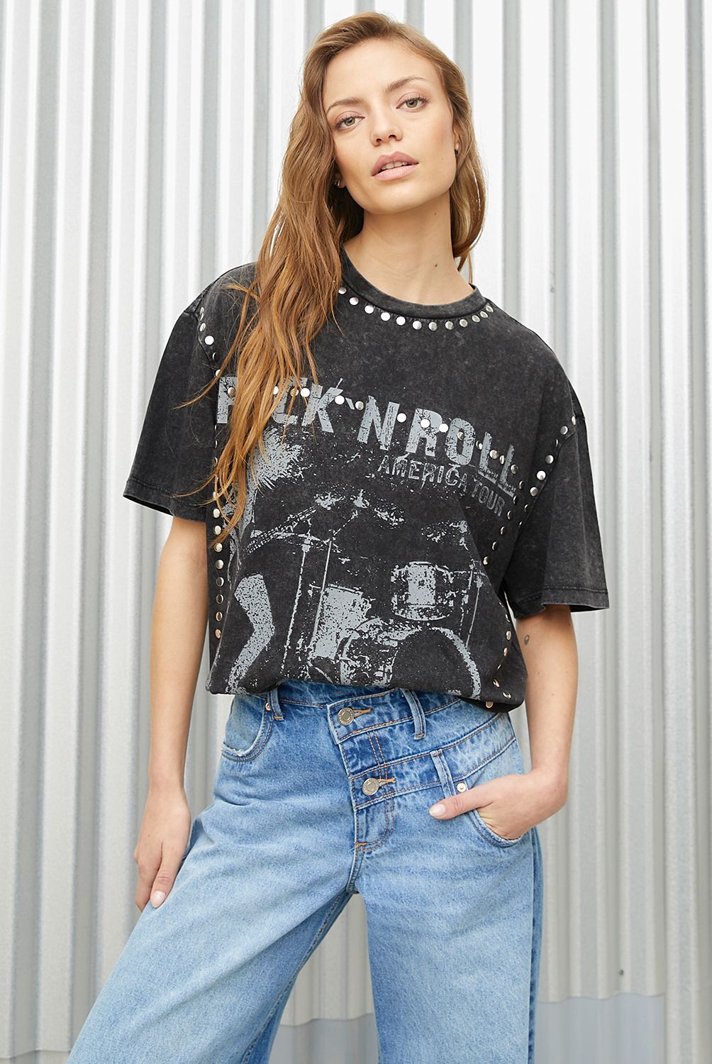 AMERICANINO - Polera Manga Corta Algodón Mujer Americanino