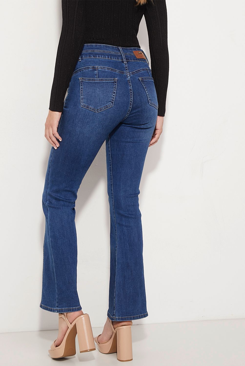 MOSSIMO - Jeans Flare Tiro Medio Mujer Mossimo