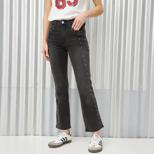AMERICANINO - Jeans Flare Tiro Medio Mujer