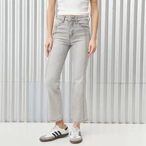 AMERICANINO - Jeans Flare Tiro Medio Mujer