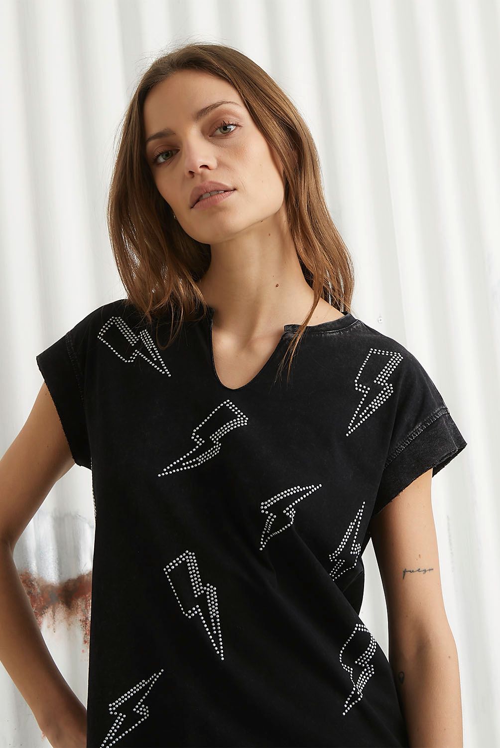 AMERICANINO - Polera Manga Corta Algodón Mujer Americanino