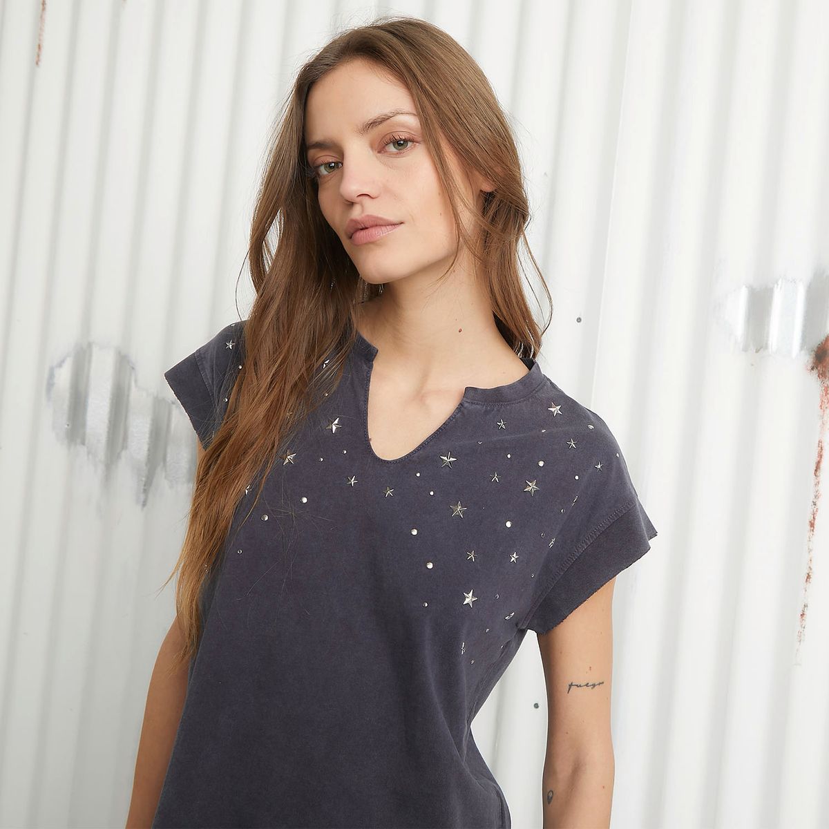 AMERICANINO - Polera Manga Corta Algodón Mujer Americanino