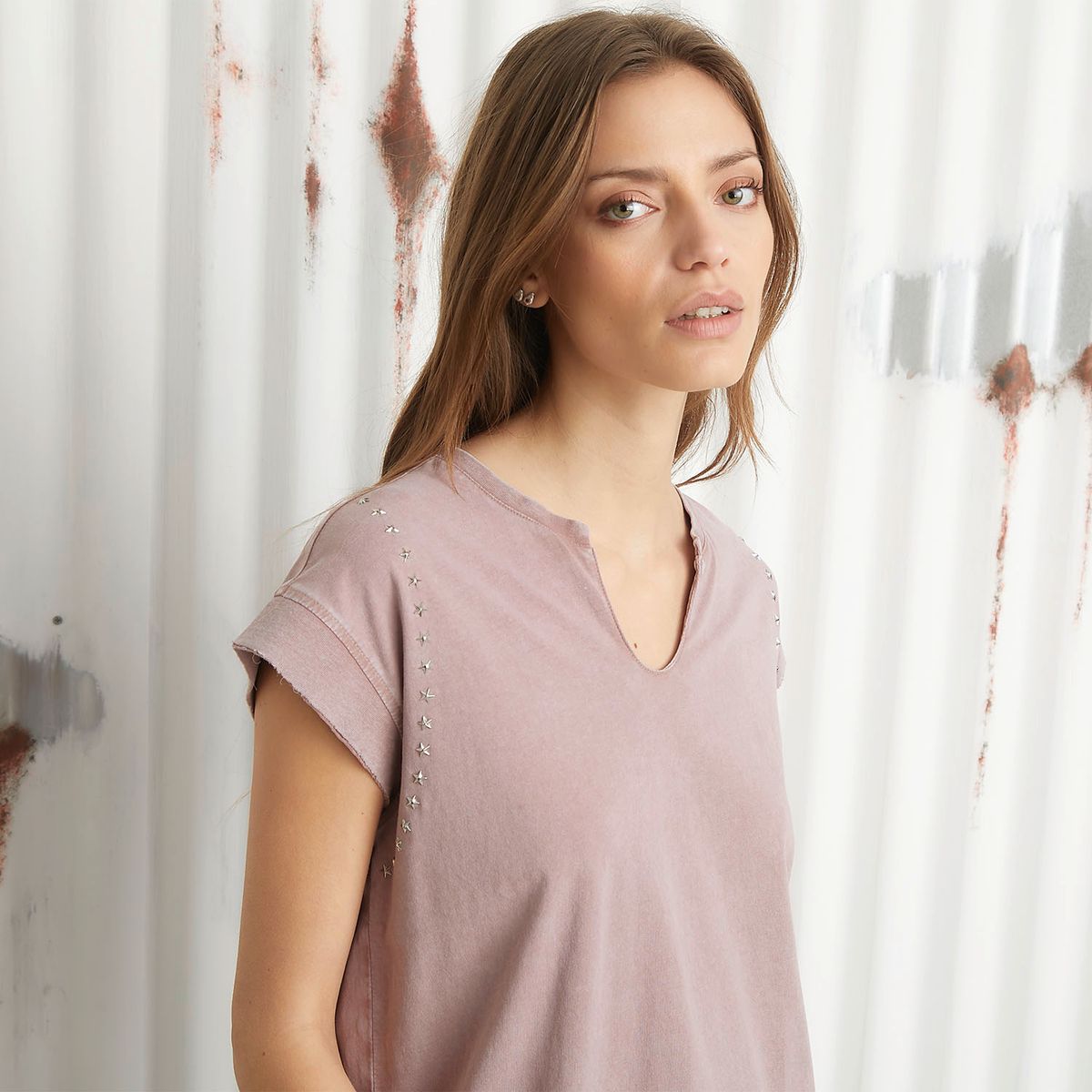 AMERICANINO - Polera Manga Corta Algodón Mujer Americanino