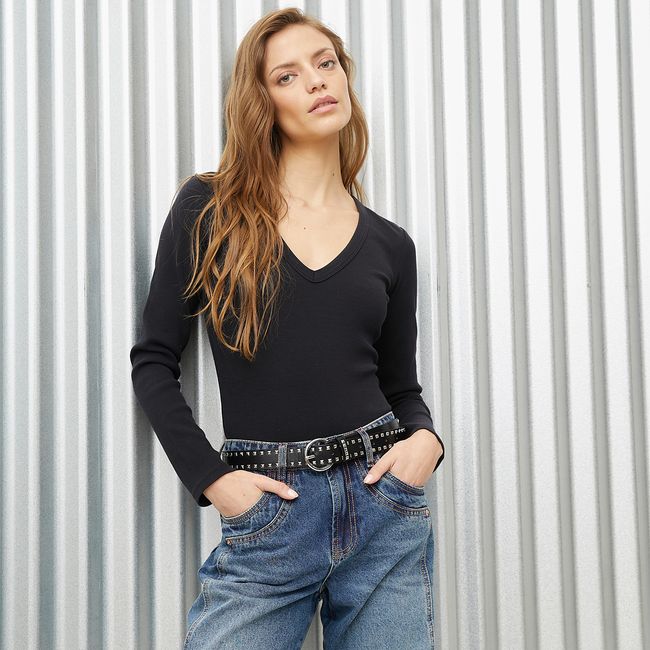 AMERICANINO - Body Manga Larga Algodón Mujer Americanino