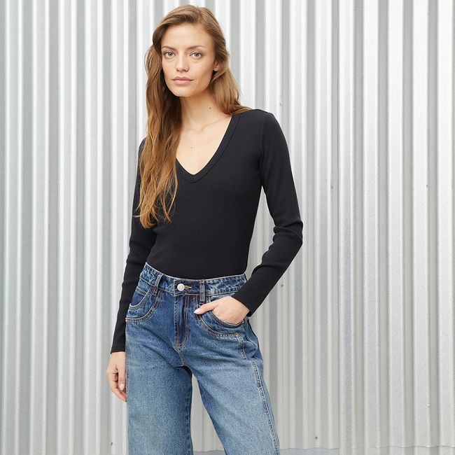 AMERICANINO - Body Manga Larga Algodón Mujer Americanino