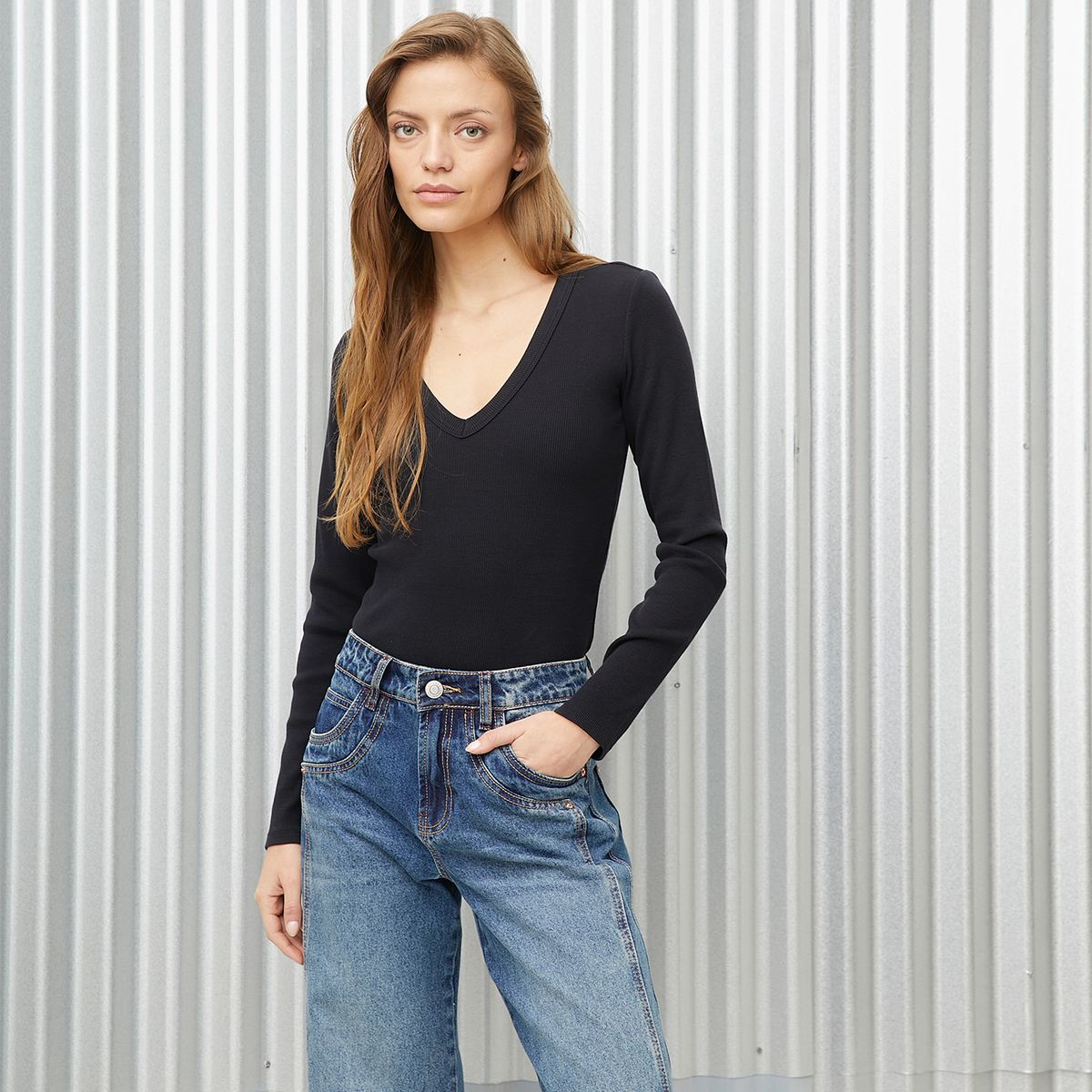 AMERICANINO - Body Manga Larga Algodón Mujer Americanino