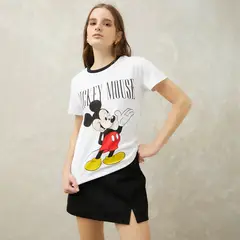 SYBILLA - Polera Manga Corta Algodón Mujer