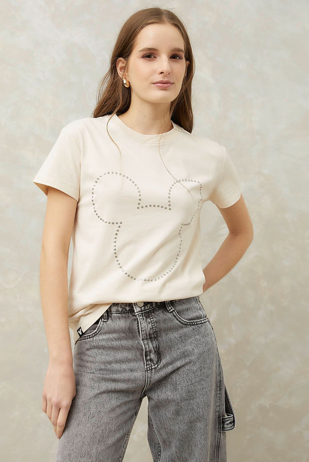 SYBILLA - Polera Manga Corta Algodón Mujer Sybilla