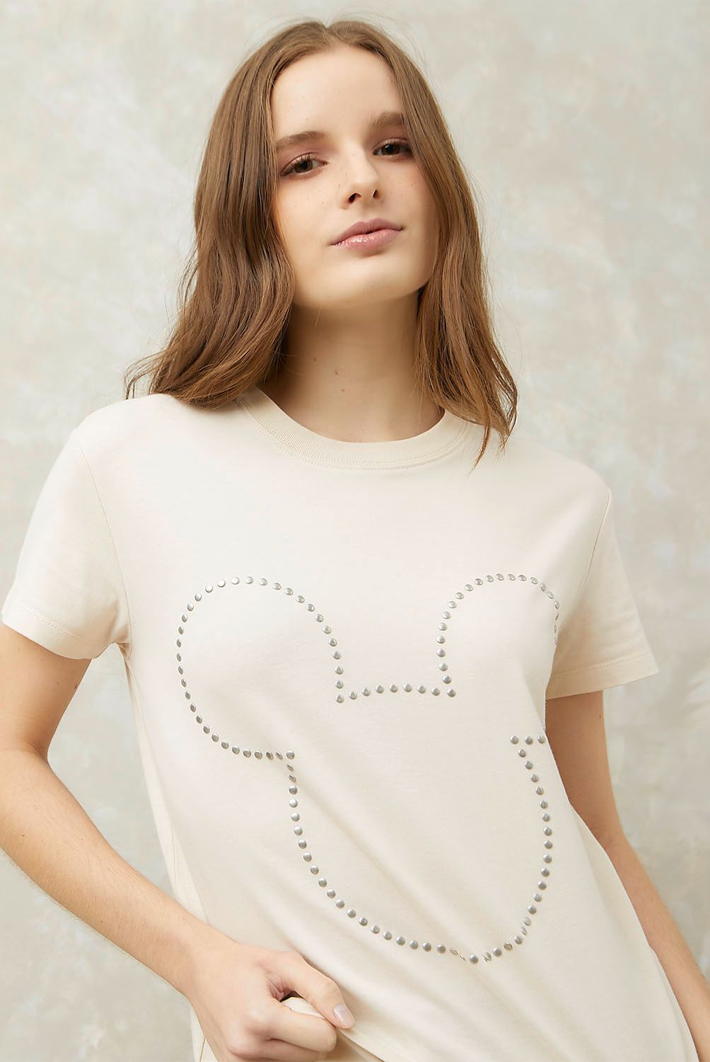 SYBILLA - Polera Manga Corta Algodón Mujer Sybilla