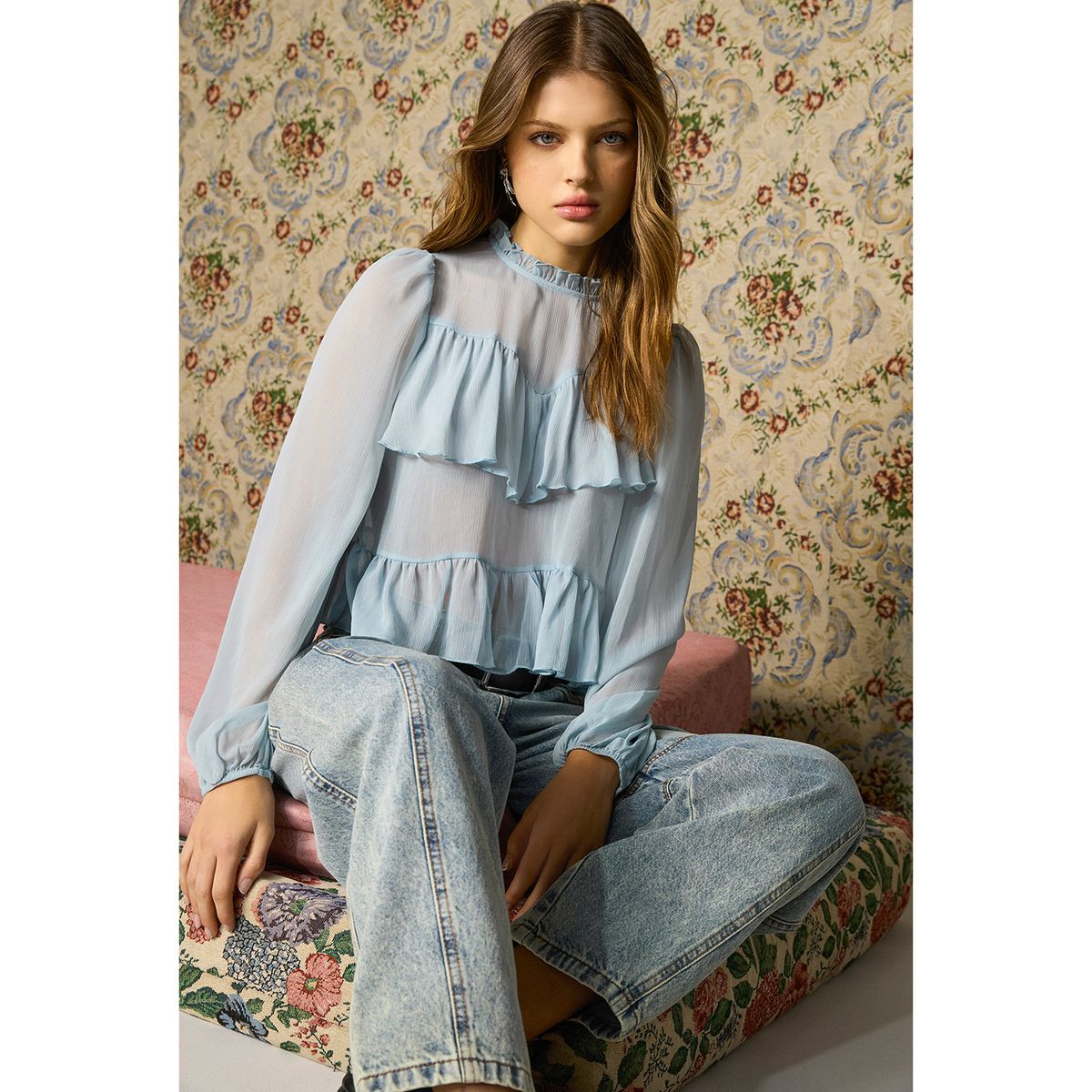 SYBILLA - Blusas Manga Larga Mujer Sybilla