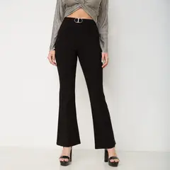 MOSSIMO - Pantalón Flare Tiro Medio Mujer