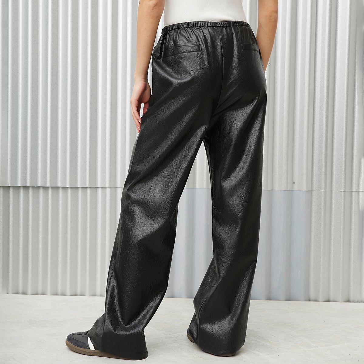 AMERICANINO - Pantalón Baggy Tiro Medio Mujer Americanino