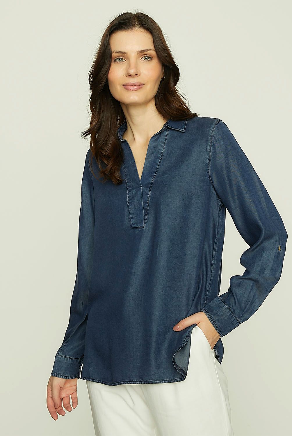 APOLOGY - Polera Manga Larga Tencel Mujer Apology