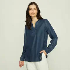 APOLOGY - Polera Manga Larga Tencel Mujer