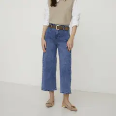 APOLOGY - Jeans Wide Leg Tiro Alto Mujer