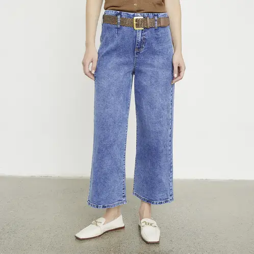 APOLOGY - Jeans Wide Leg Tiro Alto Mujer