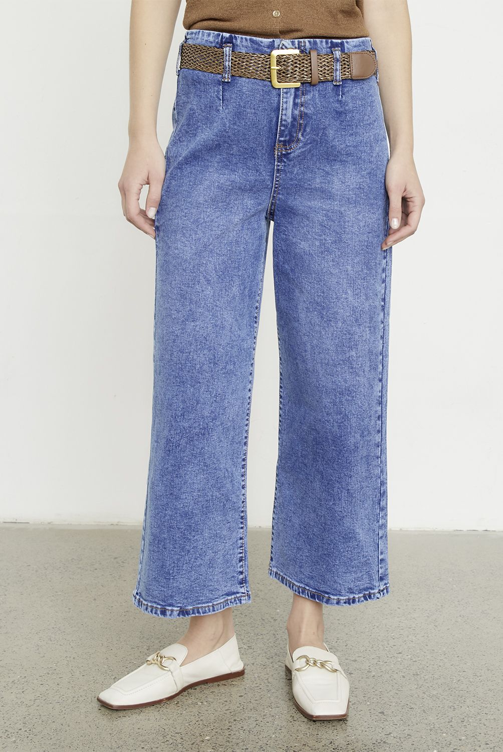 APOLOGY - Jeans Wide Leg Tiro Alto Mujer Apology
