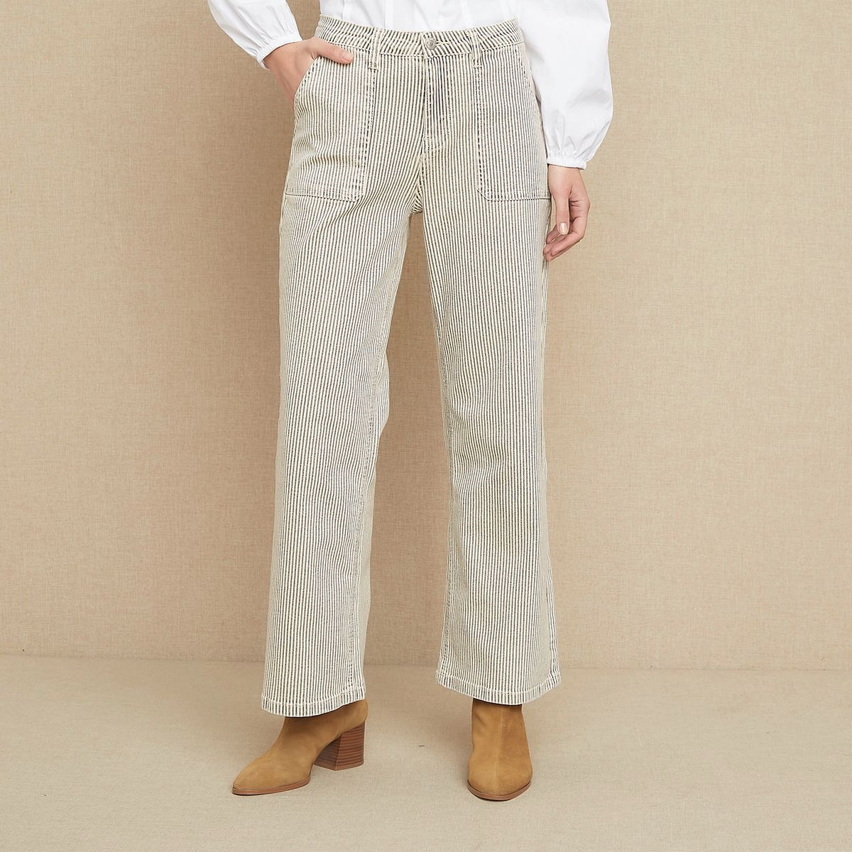 UNIVERSITY CLUB - Jeans Wide Leg Tiro Medio Mujer University Club