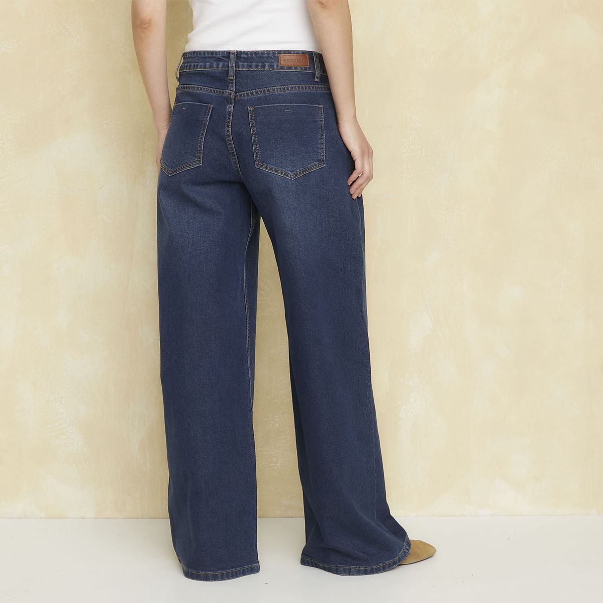 UNIVERSITY CLUB - Jeans Wide Leg Tiro Medio Mujer University Club