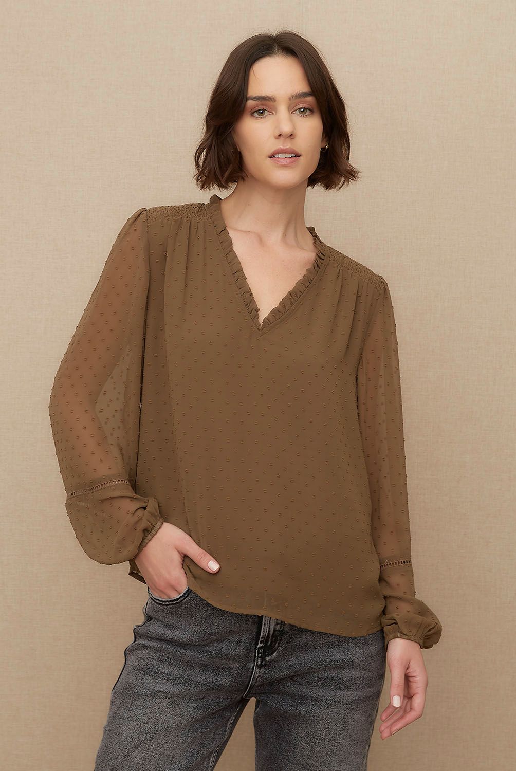 UNIVERSITY CLUB - Blusa Manga Larga Mujer University Club