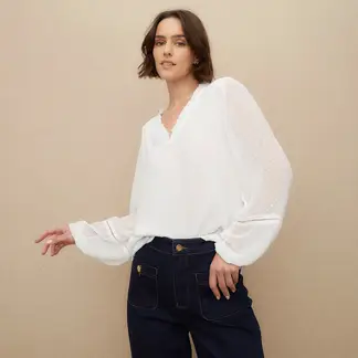 UNIVERSITY CLUB - Blusa Manga Larga Mujer