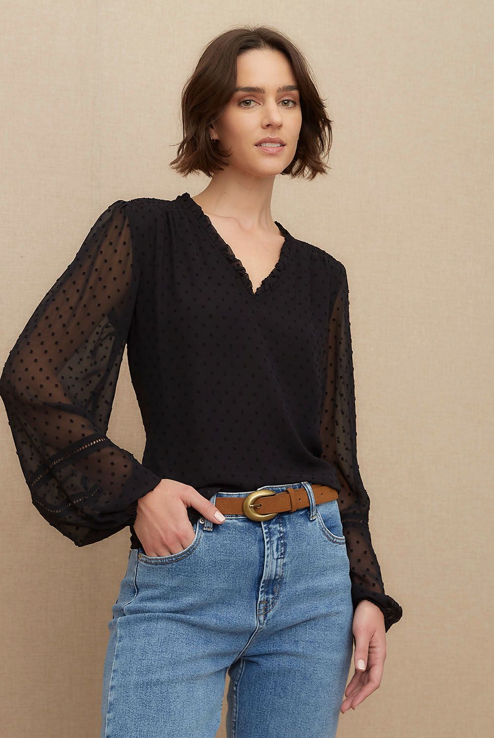 UNIVERSITY CLUB - Blusa Manga Larga Mujer University Club