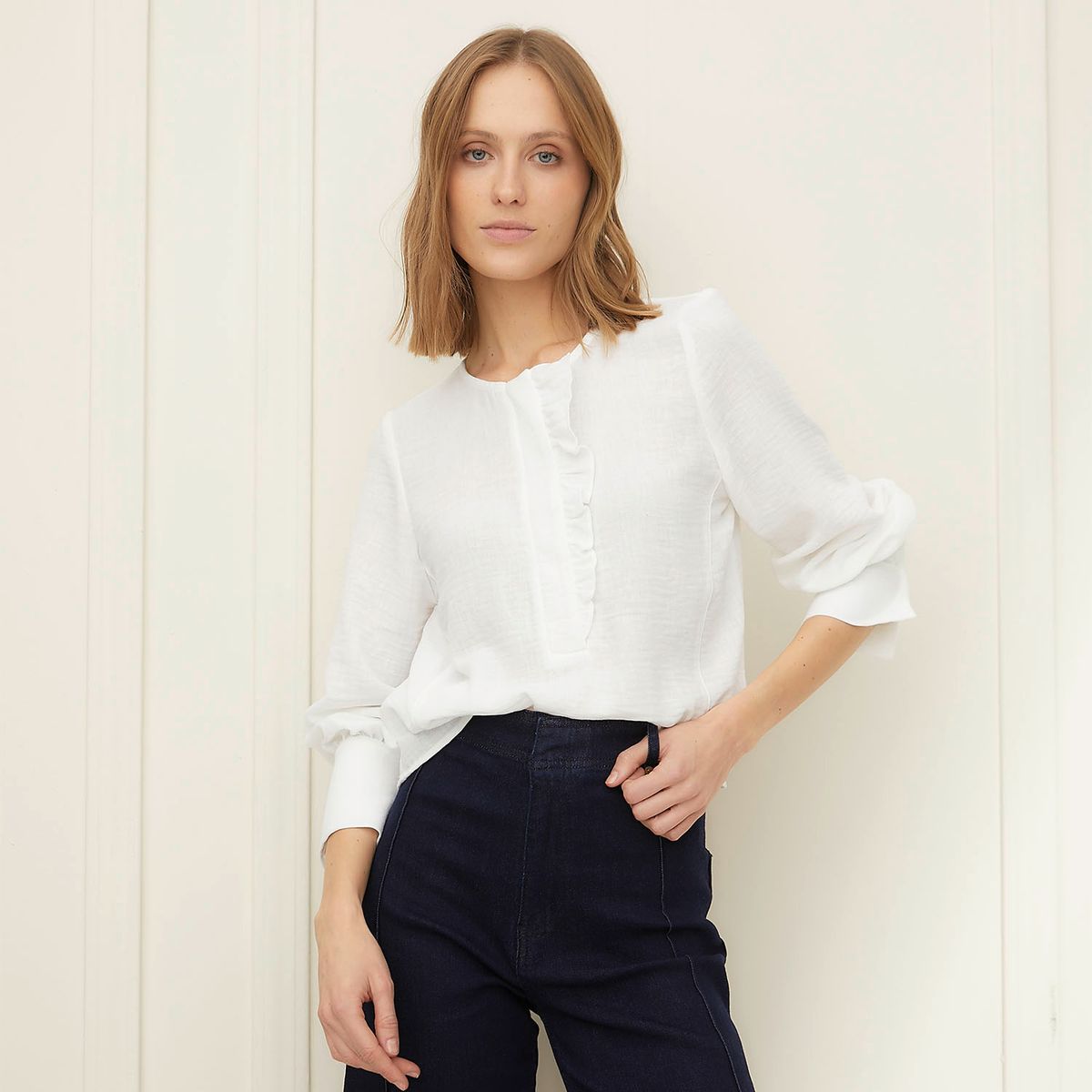 BASEMENT - Blusa Manga Larga Mujer Basement